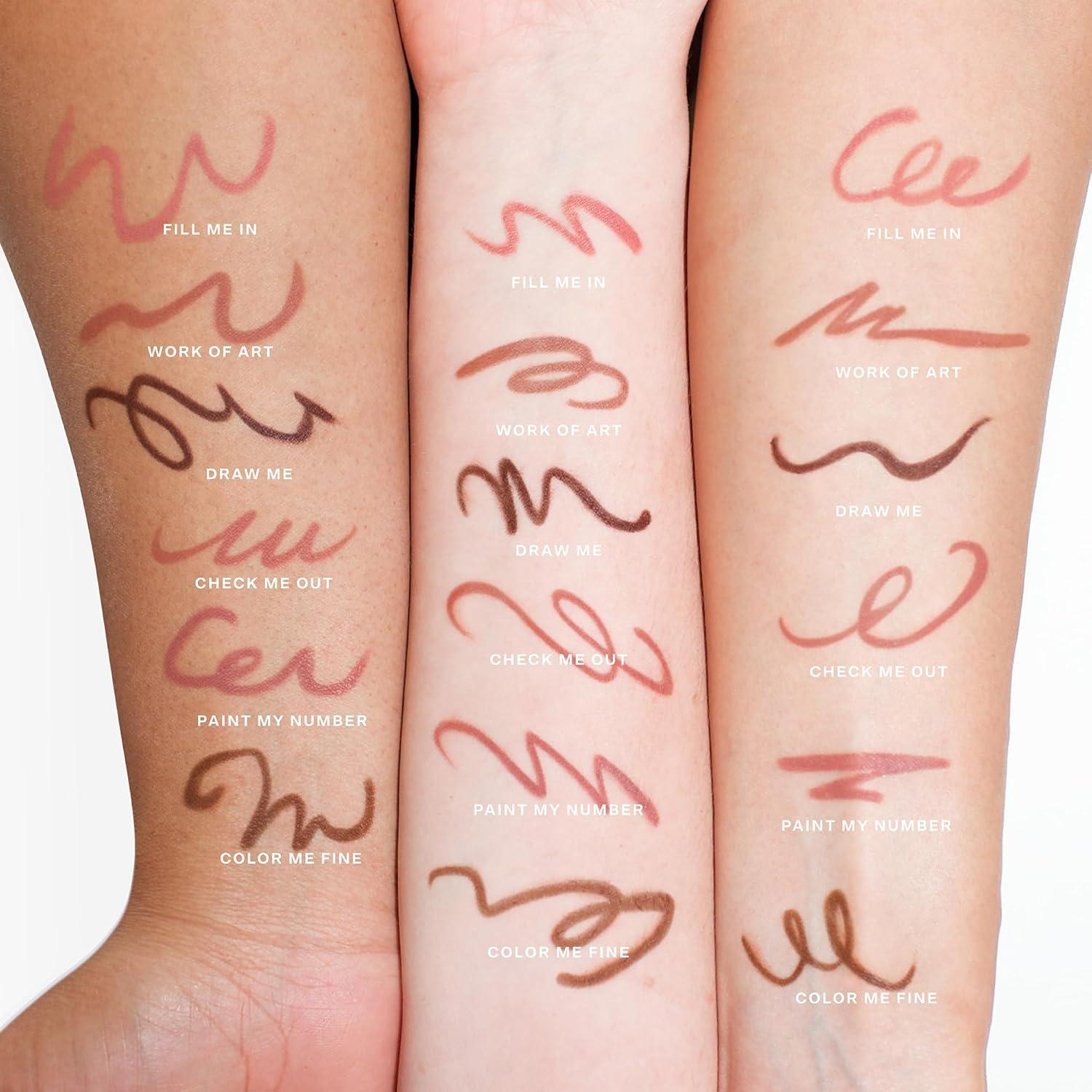 imageTower 28 OneLiner Creamy Lip Liner Pencil Defines Lips Prevents Feathering Doubles as Eye Pencil Vegan amp Sensitive Skin Safe Fill Me In Rosy Nude Lip LinerCheck Me Out Warm Rose