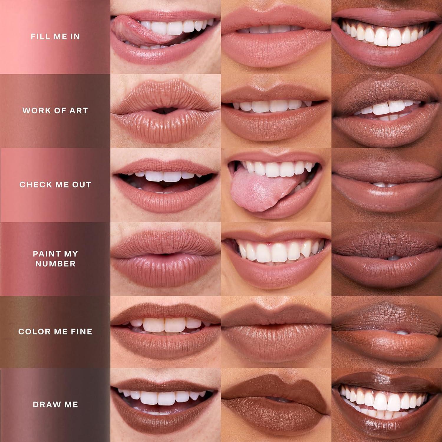 imageTower 28 OneLiner Creamy Lip Liner Pencil Defines Lips Prevents Feathering Doubles as Eye Pencil Vegan amp Sensitive Skin Safe Fill Me In Rosy Nude Lip LinerCheck Me Out Warm Rose