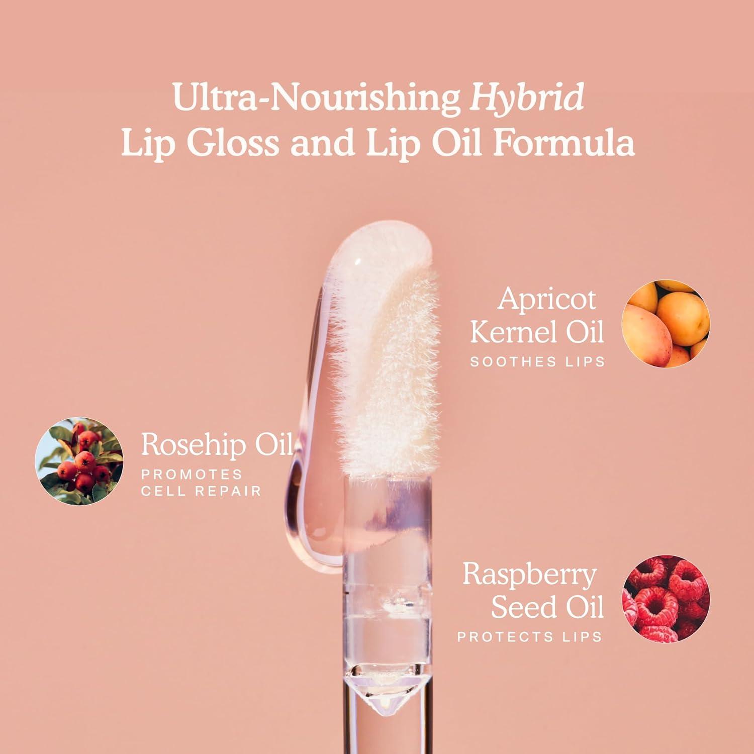 imageTower 28 ShineOn Milky Lip Jelly COCONUT NonSticky Hydrating Vegan Lip Gloss in Milky Rosy Pink Apricot and Raspberry Seed Oil Moisturizing Clean Cruelty FreeCHILL