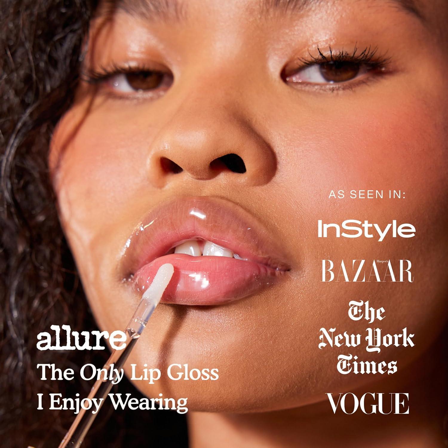 imageTower 28 ShineOn Milky Lip Jelly COCONUT NonSticky Hydrating Vegan Lip Gloss in Milky Rosy Pink Apricot and Raspberry Seed Oil Moisturizing Clean Cruelty FreeALMOND