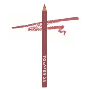 Tower 28 OneLiner Creamy Lip Liner Pencil – Defines Lips, Prevents Feathering, Doubles as Eye Pencil – Vegan & Sensitive Skin Safe – Fill Me In Rosy Nude Lip Liner(Paint My Number Muted Mauve)