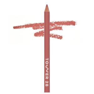 Tower 28 OneLiner Creamy Lip Liner Pencil – Defines Lips, Prevents Feathering, Doubles as Eye Pencil – Vegan & Sensitive Skin Safe – Fill Me In Rosy Nude Lip Liner(Check Me Out Warm Rose)
