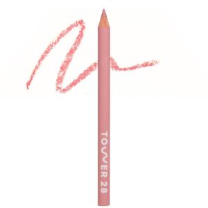 Tower 28 OneLiner Creamy Lip Liner Pencil – Defines Lips, Prevents Feathering, Doubles as Eye Pencil – Vegan & Sensitive Skin Safe – Fill Me In Rosy Nude Lip Liner(Fill Me In Rosy Nude)