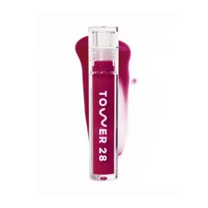 Tower 28 ShineOn Milky Lip Jelly, COCONUT, Non-Sticky, Hydrating Vegan Lip Gloss in Milky Rosy Pink, Apricot and Raspberry Seed Oil, Moisturizing, Clean, Cruelty Free(WILD)