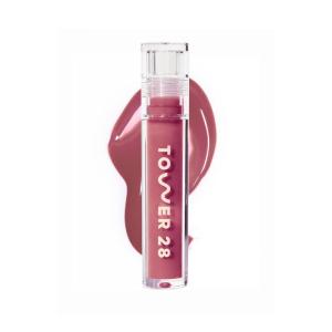 Tower 28 ShineOn Milky Lip Jelly, COCONUT, Non-Sticky, Hydrating Vegan Lip Gloss in Milky Rosy Pink, Apricot and Raspberry Seed Oil, Moisturizing, Clean, Cruelty Free(SESAME)