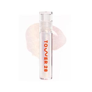 Tower 28 ShineOn Milky Lip Jelly, COCONUT, Non-Sticky, Hydrating Vegan Lip Gloss in Milky Rosy Pink, Apricot and Raspberry Seed Oil, Moisturizing, Clean, Cruelty Free(MAGIC)