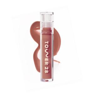 Tower 28 ShineOn Milky Lip Jelly, COCONUT, Non-Sticky, Hydrating Vegan Lip Gloss in Milky Rosy Pink, Apricot and Raspberry Seed Oil, Moisturizing, Clean, Cruelty Free(CASHEW)