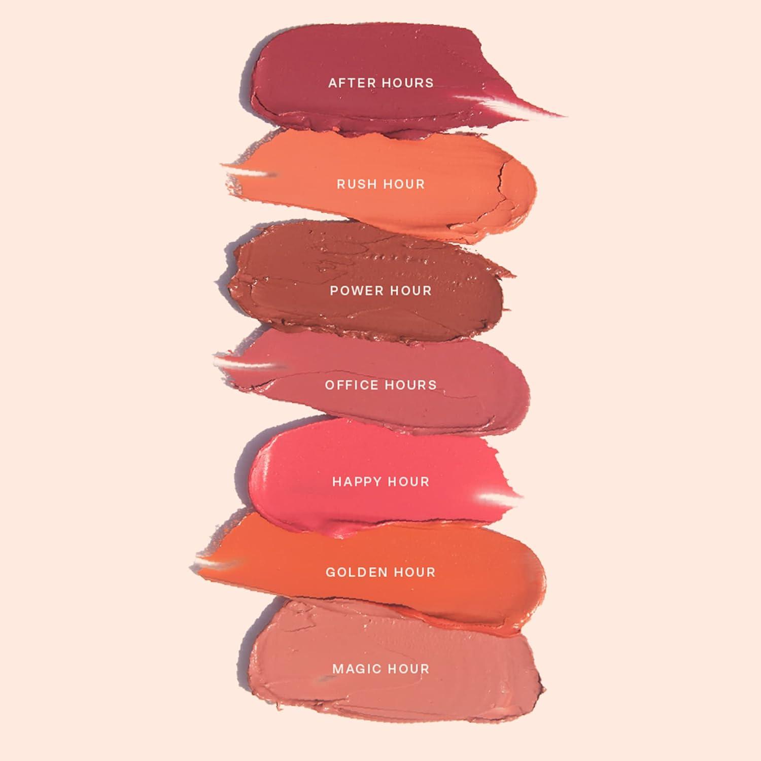 imageTower 28 BeachPlease Cream Blush Tinted Lip Balm MultiUse Lip Tint Dewy Blush for Cheeks With Aloe Vera Green Tea Vegan NonComedogenic Makeup for Sensitive Skin Magic Hour 016 ozHAPPY HOUR