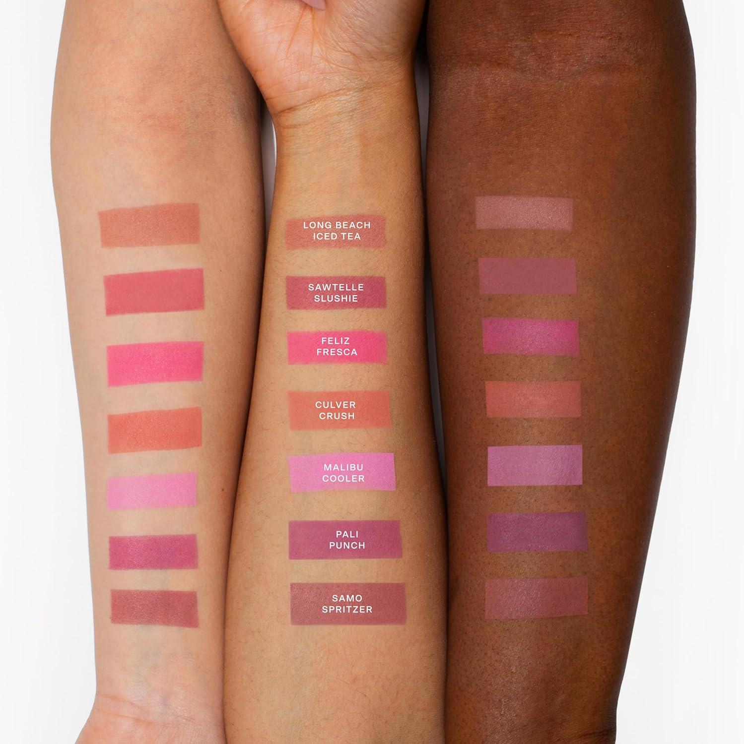 imageTower 28 GetSet Matte Powder Blush for Cheeks 12Hour Setting Blush Powder for Smooth Blurred Skin TalcFree SweatProof Face Blushes Makeup for Sensitive Skin Sunset Shirley 113 ozFeliz Fresca