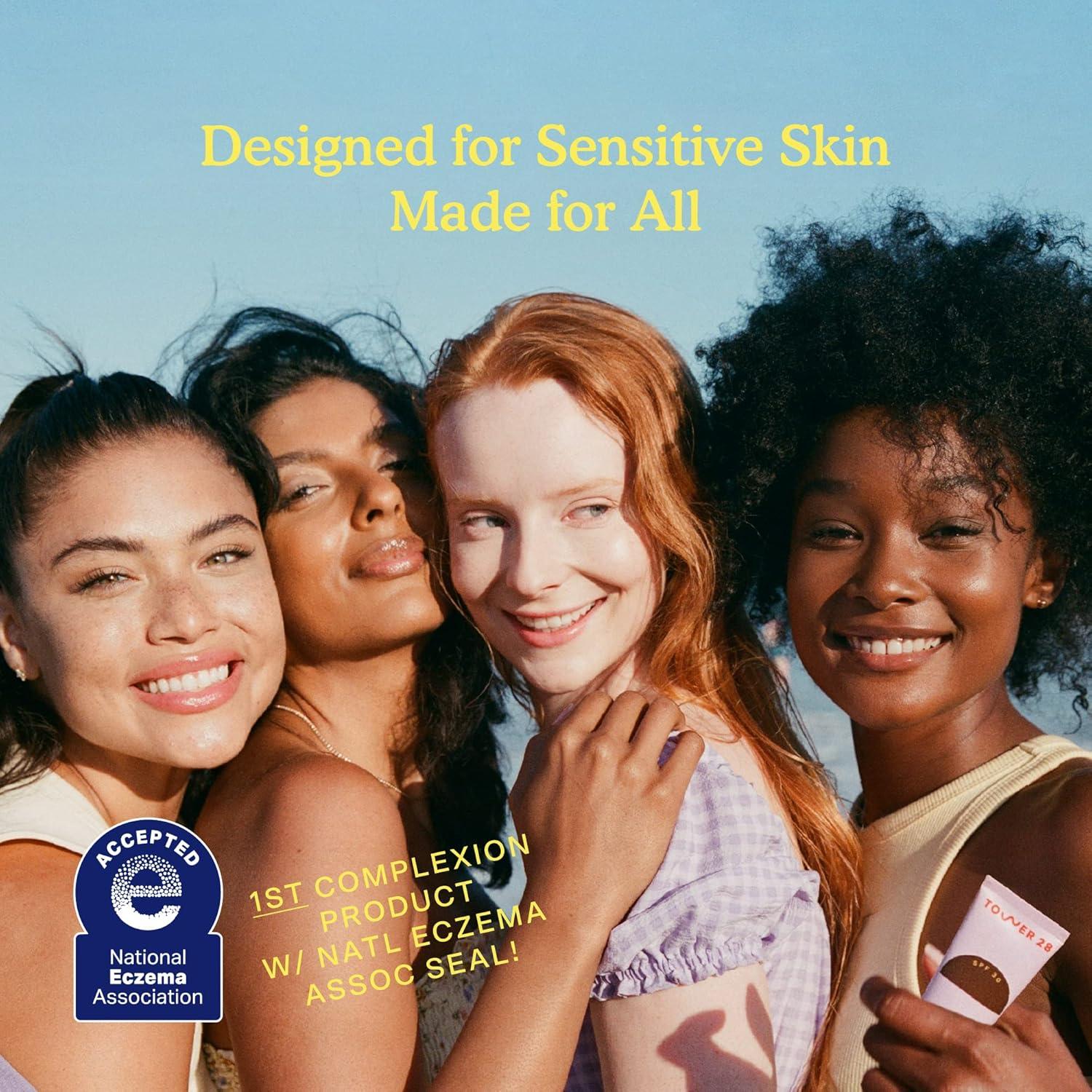 imageTower 28 SunnyDays SPF 30 Tinted Moisturizer 2in1 Buildable Coverage Foundation Mineral Sunscreen for Face Zinc Oxide Aloe amp Prickly Pear for Sensitive Skin 15Light Warm 1 oz65 TOPANGA