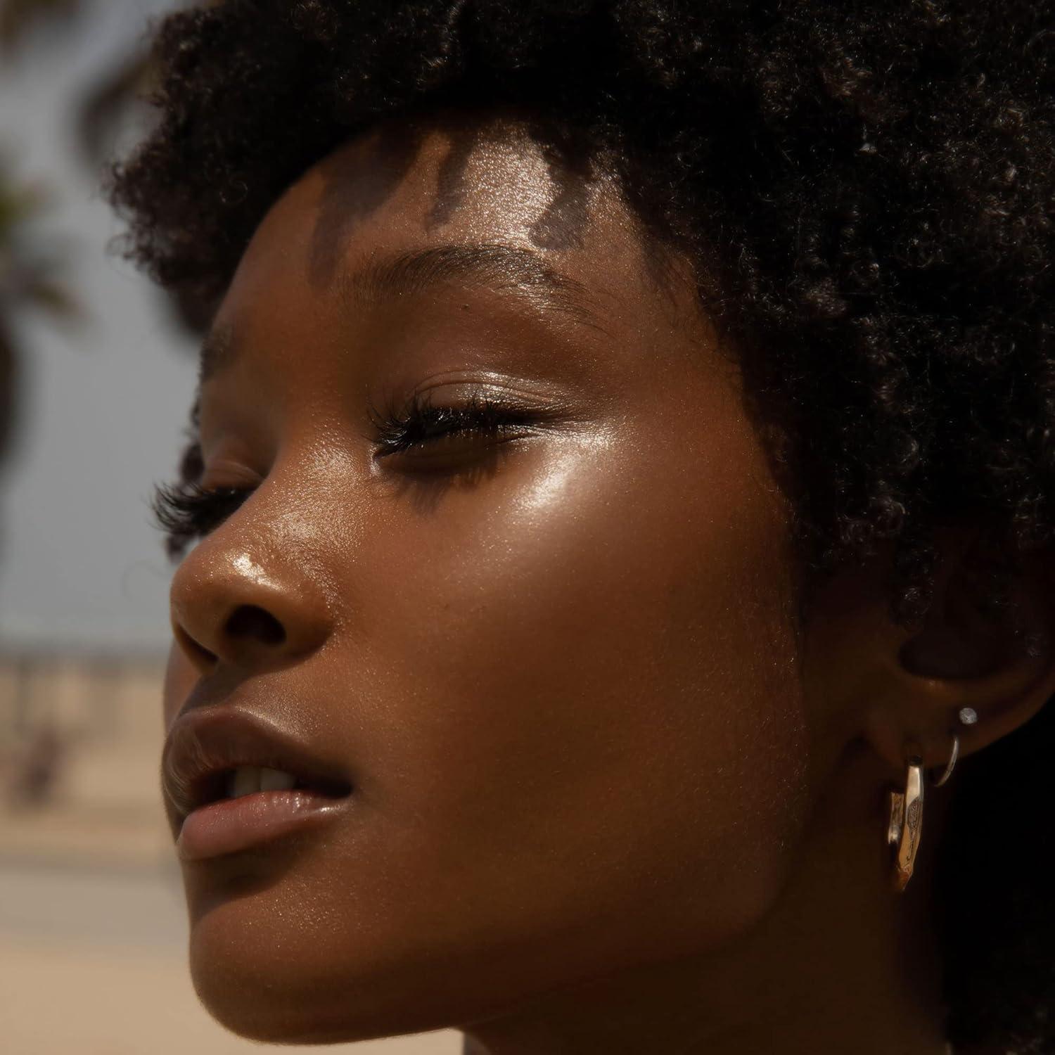 imageTower 28 SuperDew Highlighter Balm Clear ShimmerFree Face Luminizer for Glass Skin NonComedogenic Highlighter Makeup for Sensitive Skin MultiPurpose Dewy Face Balm Vegan 016 oz