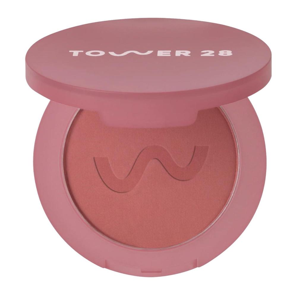 imageTower 28 GetSet Matte Powder Blush for Cheeks  12Hour Setting Blush Powder for Smooth Blurred Skin  TalcFree SweatProof Face Blushes  Makeup for Sensitive Skin  Sunset Shirley 113 ozSamo Spritzer