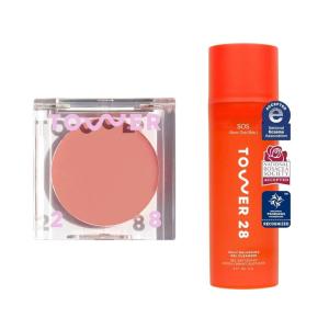 Tower 28 Beauty BeachPlease Cream Blush MAGIC HOUR & Tower 28 SOS Gel Cleanser 150ML