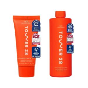 Tower 28 SOS Spray 16 FL OZ & Tower 28 SOS Cream 1. 86 OZ