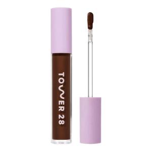 Tower 28 Swipe Serum Concealer – Hydrating Medium-Full Coverage Concealer + Under Eye Brightener – Skin Care Infused Makeup with Hyaluronic Acid + Soothing Centella – 3.0 Light/Warm Peach (0.22 oz)(20.0 WLA)
