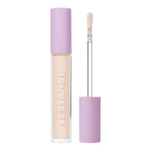 Tower 28 Swipe Serum Concealer – Hydrating Medium-Full Coverage Concealer + Under Eye Brightener – Skin Care Infused Makeup with Hyaluronic Acid + Soothing Centella – 3.0 Light/Warm Peach (0.22 oz)(2.0 BU)
