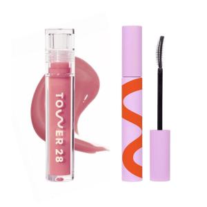 Tower 28 MakeWaves Mascara Jet & Tower 28 Lipgloss PISTACHIO