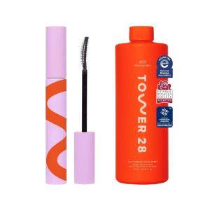 Tower 28 Beauty SOS Daily Rescue Facial Spray 16 oz & Tower 28 MakeWaves Mascara Jet