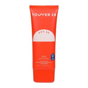 Tower 28 SOS FaceGuard SPF 30 – Broad Spectrum Mineral Sunscreen for Face with Ceramides for Sensitive Skin – Lightweight Zinc Oxide Face Sunscreen Lotion – Dermatologist-Tested Sun Skin Care (2.3 oz)