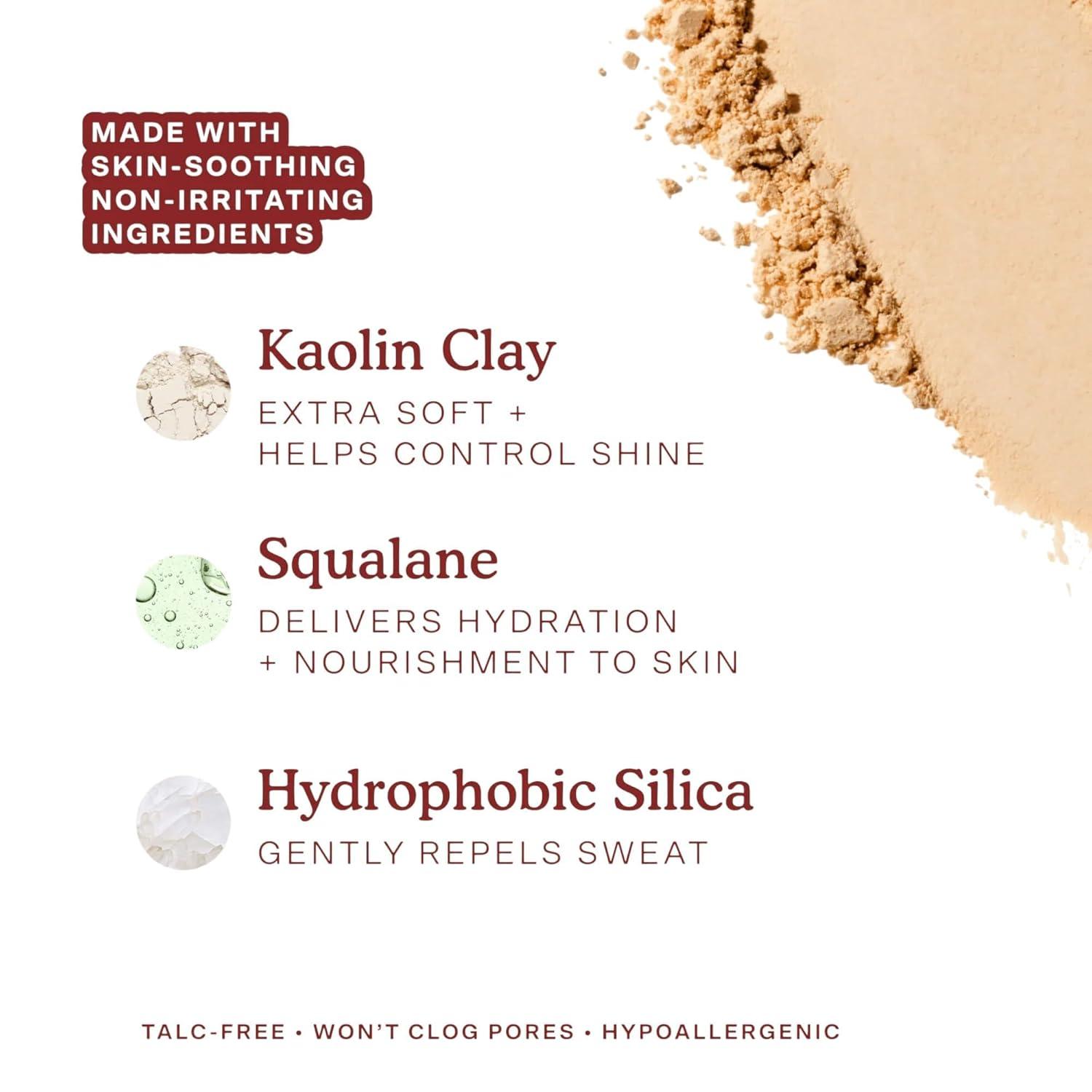 imageTower 28 GetSet Pressed Setting Powder TalcFree Face Powder for Sensitive Skin with Kaolin Clay Squalane Brightens Sets Face Makeup TransferSweatProof Balboa Banana 035 ozHermosa Honey