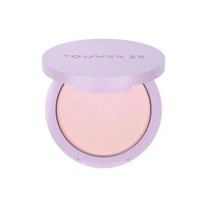 Tower 28 GetSet Pressed Setting Powder – Talc-Free Face Powder for Sensitive Skin with Kaolin Clay + Squalane – Brightens + Sets Face Makeup – Transfer/Sweat-Proof – Balboa Banana (0.35 oz)(Pink Palisades)
