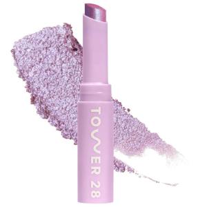 Tower 28 GoGo Cooling Shimmer Eyeshadow Stick – 8-Hour Wear Cream Eyeshadow + Precise Highlighter Stick – Water-Based Eye Makeup for Sensitive Eyes – Microplastic-Free Eye Shadow – Viper (.09 oz)(Garden)
