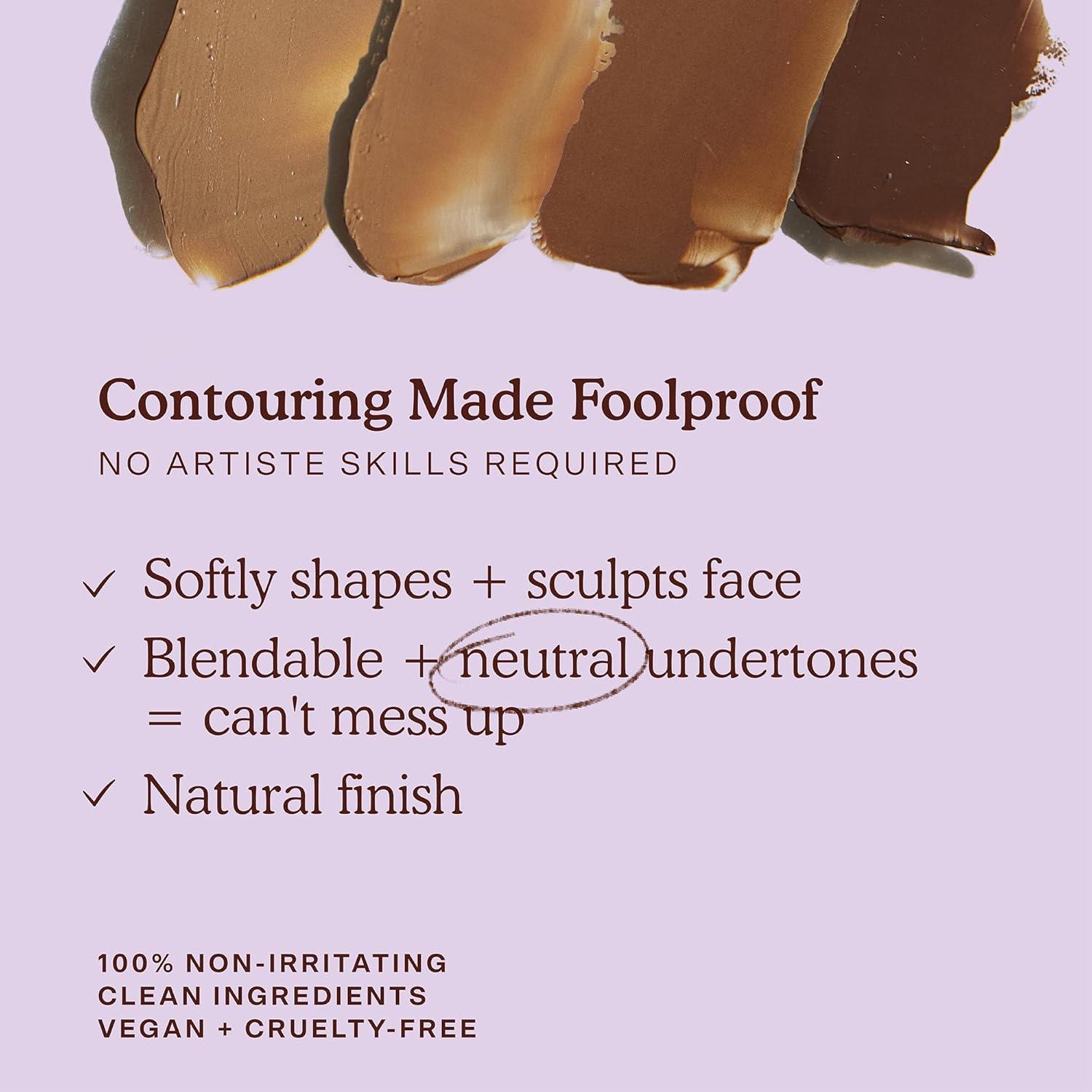 imageTower 28 Sculptino Cream Contour Foolproof Cream Bronzer Contour Natural Face Sculpting Matte Bronzer Balm Vegan Everyday Face Makeup for Sensitive Skin Fair Light Neutral 016 ozBroad fair light with neutral undertones