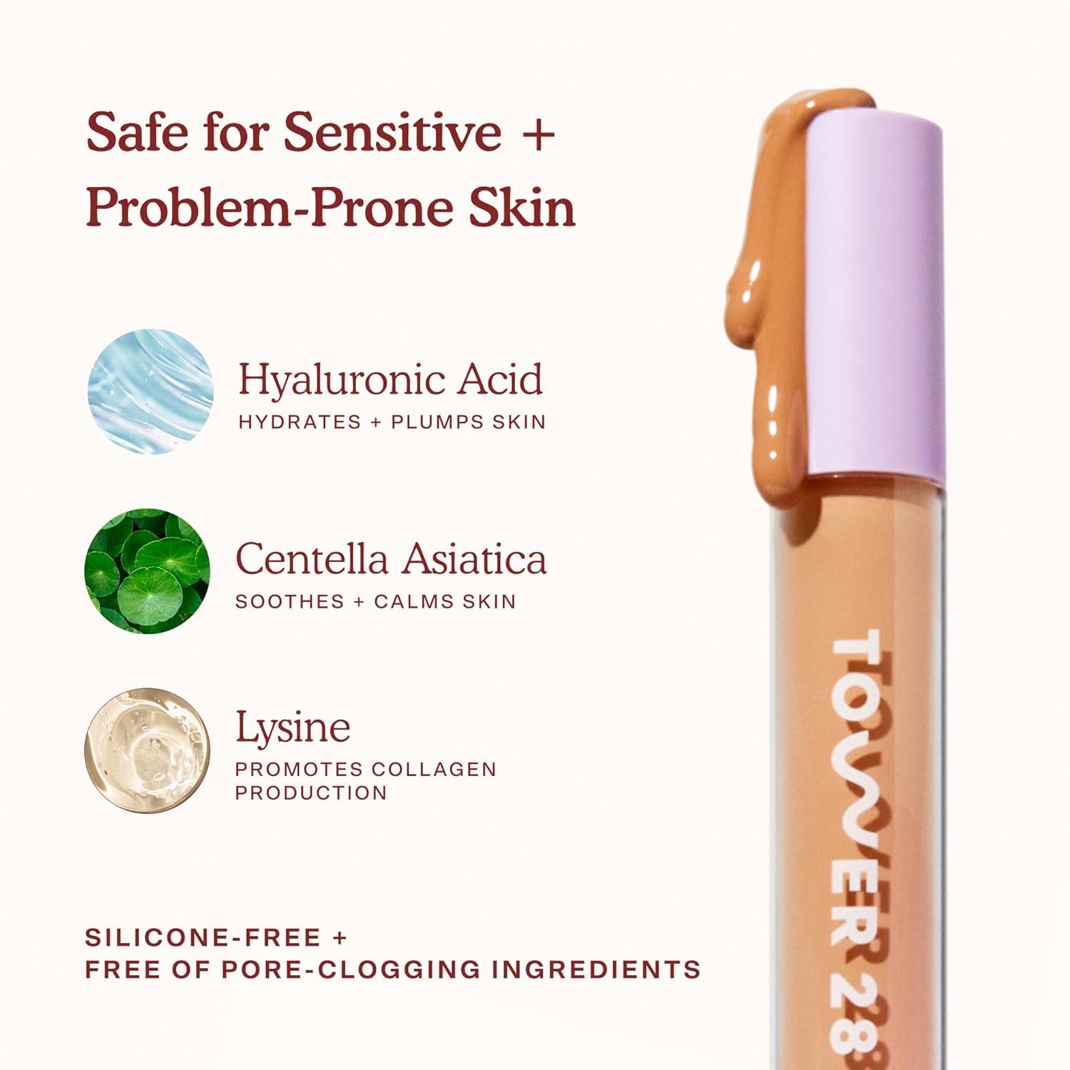 imageTower 28 Swipe Serum Concealer in 50 SunnyDays SPF 30 Tinted Moisturizer in 30 Hydrating MediumFull Coverage Concealer 2in1 Buildable Coverage Foundation Mineral Sunscreen 2 Count