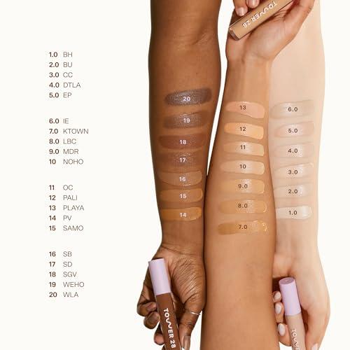 imageTower 28 Swipe Serum Concealer in 60 SunnyDays SPF 30 Tinted Moisturizer in 20 Hydrating MediumFull Coverage Concealer 2in1 Buildable Coverage Foundation Mineral Sunscreen 2 Count