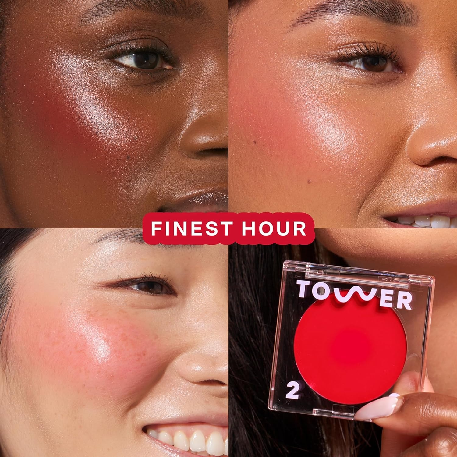 image:imageTower 28 BeachPlease Cream Blush Tinted Lip Balm MultiUse Lip Tint Dewy Blush for Cheeks With Aloe Vera Green Tea Vegan NonComedogenic Makeup for Sensitive Skin Finest Hour 016 ozFinest Hour