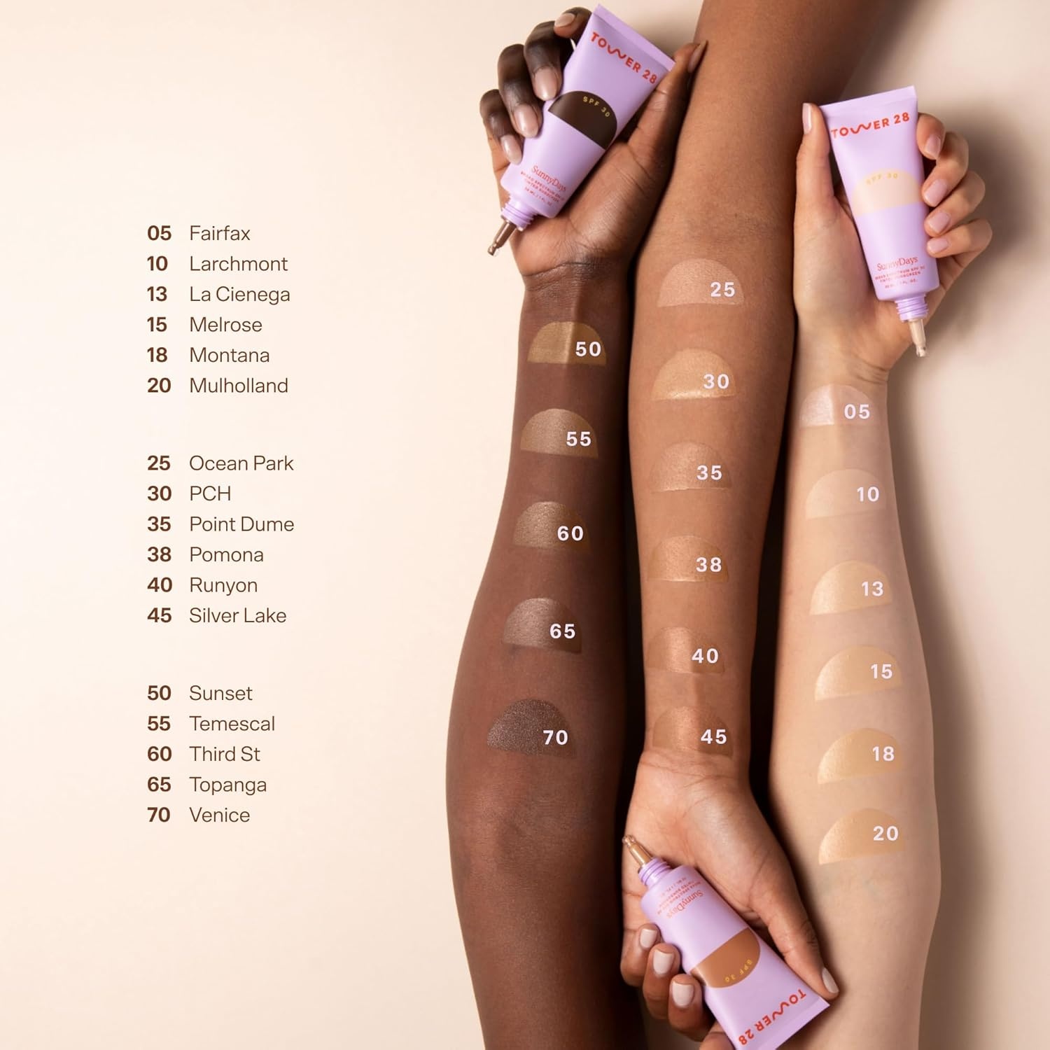 image:imageTower 28 SunnyDays SPF 30 Tinted Moisturizer 2in1 Buildable Coverage Foundation Mineral Sunscreen for Face Zinc Oxide Aloe amp Prickly Pear for Sensitive Skin 18 LightPeach 1 oz15 MELROSE